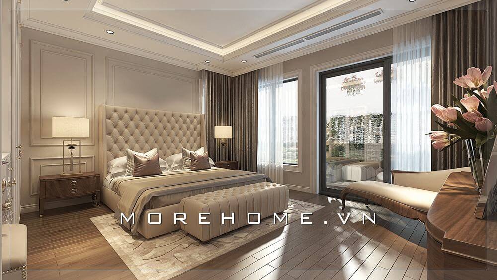 Giường ngủ đẹp bọc da